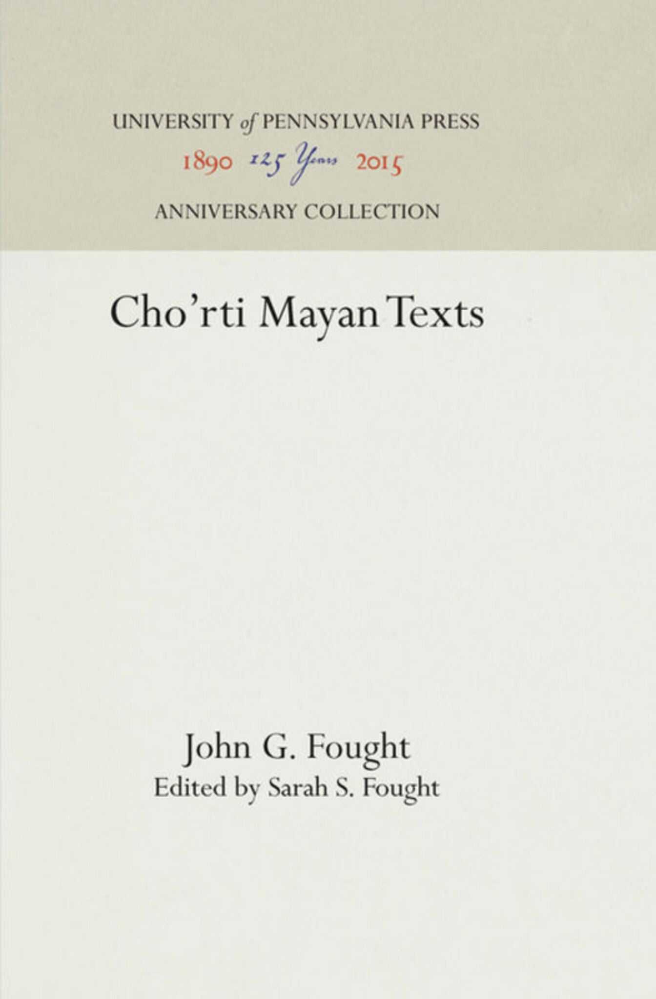 Cover image for Cho'rti Mayan Texts ISBN 9781512816037